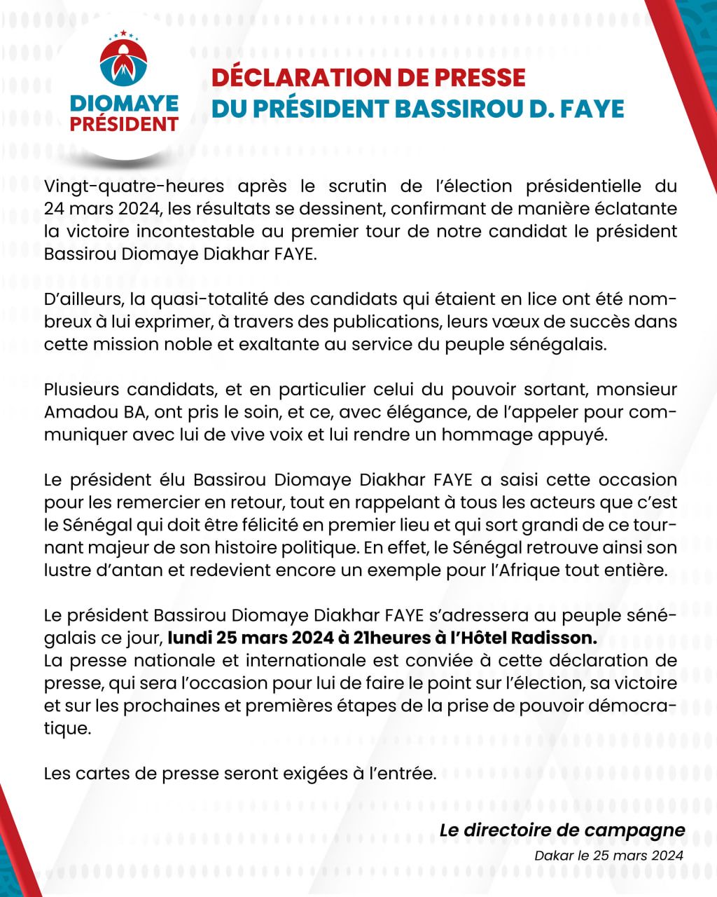 Bassirou Diomaye Faye